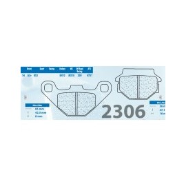 BALATAS CARBONE LORRAINE 2306X2 TRASERAS...